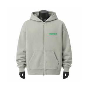 Sudadera con capucha y cremallera completa para hombre, de punto grueso, para invierno, para exteriores, con forro polar extra grueso y aislante. - Product Image 1
