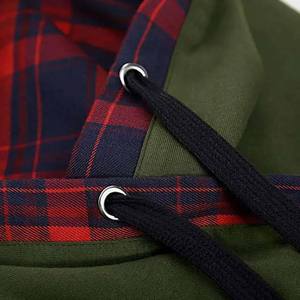 Ropa de calle de manga larga con diseño personalizado OEM, sudaderas con capucha, forro polar transpirable para invierno, ropa de mujer de colores contrastantes - Product Image 3
