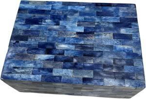 Boîte décorative en incrustation d'os faite à la main-Bijoux de luxe et stockage de souvenirs-Conception complexe de nacre Artisanat indien - Product Image 6