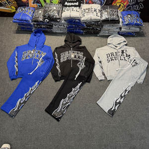 Conjunto de Chándal Urbano con Capucha para Hombre, Estilo Invernal, 100% Algodón, Transpirable, Ligero, con Logotipo Estampado, Pedidos al por Mayor - Product Image 5