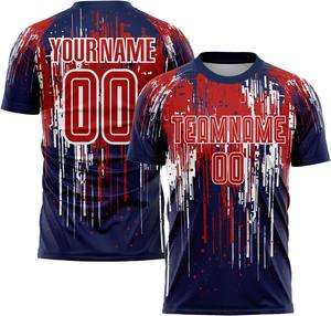 Diseño ODM 2025 Camisetas de fútbol impresas por sublimación personalizada. Uniformes de equipo antibacterianos ligeros de secado rápido OEM. Nueva llegada - Product Image 6