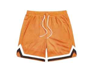 Shorts de sport pour hommes en maille personnalisée, à double couche, sublimation unie, 100% polyester, streetwear, entrejambe de 5 pouces, basketball - Product Image 3