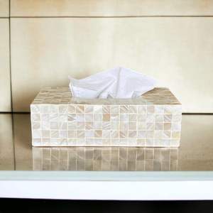 Boîte à mouchoirs en noyer de luxe, durable, porte-papier |   Boîte de rangement en bois moderne pour salle de bain/salon |   Organisateur de décoration intérieure MS - Product Image 1