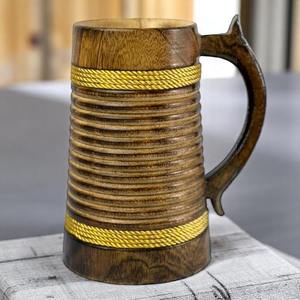 Tazas de Cerveza Amazons, Último Modelo, Tazas Vikingas de Madera Natural para Beber, Tazas de Madera para el Hogar, Hotel y Restaurante, Fabricante Indio - Product Image 5