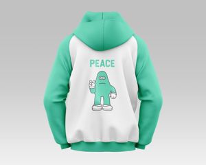 Sudaderas con capucha de bolsillo de canguro estilo Streetwear, sudadera de mezcla de algodón, de 350gsm pulóver, sudaderas con diamantes de imitación, fabricante de ropa - Product Image 3