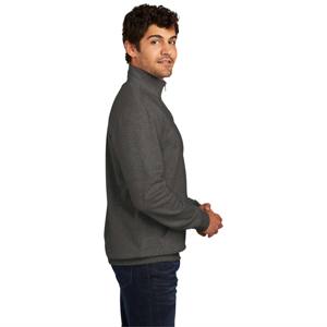 Pull en polaire à fermeture éclair pour hommes-Sweat-shirt anthracite-Couche intermédiaire chaude et durable, idéal pour les températures froides et les superpositions - Product Image 4