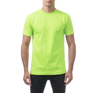 Camiseta ajustada con cuello redondo 95% algodón Pima y 5% Spandex camiseta - Product Image 5