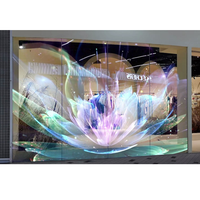 Écran Invisible Holographique Muxwave P3.91 Technologie Futuriste Mur d'Exposition Transparent pour Publicité Écran LED Transparent