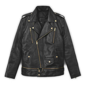 Veste en cuir personnalisée Veste d'hiver de haute qualité pour hommes Nouveau design Veste en cuir de style Hip Hop avec logo à l'avant - Product Image 6