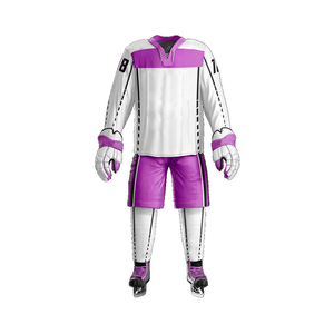 เสื้อเจอร์ซีย์ฮ็อกกี้น้ำแข็งโพลีเอสเตอร์ชุดยูนิฟอร์มดีไซน์ใหม่ล่าสุดปรับแต่ง100% ได้พร้อมโลโก้ทีม - Product Image 2