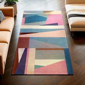 Tapis en laine colorés faits à la main pour salon, chambre et maisons modernes - Product Image 2