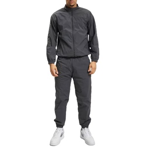 OEM Custom LOGO Sportswear <b>Men's</b> Solid Color Windbreaker Tracksuit With Pockets Lightweight 100% Nylon Block Tracksuits <b>Men</b> 2026 - Product Image 1