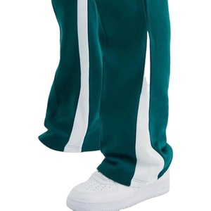 Athletic Flare Jogger Pants Men Polyester Spandex Stretch Wide Leg Gym Training Sweatpants Custom OEM Private Label Factory - Product Image 5