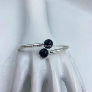 สร้อยข้อมือและกำไลเงินสำหรับทุกเพศดีไซน์ทันสมัยพร้อมพื้นผิวที่ปรับได้กำไลข้อมือเงินมุกใช้ได้ทั้งชายและหญิง - Product Image 1