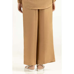Pantalones Anchos de Lino 100% para Mujer WM-COD-SS25-402B, Transpirables, de Cintura Media, Formales, con Mangas Largas, Tela de Lona Arrugada - Product Image 4