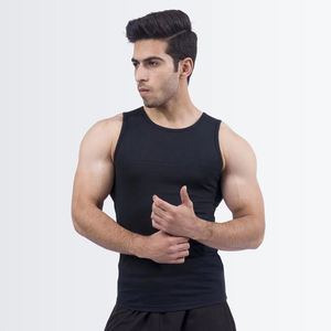 Débardeur personnalisé de qualité supérieure pour hommes débardeur à la mode en polyester respirant à séchage rapide pour hommes bon marché - Product Image 1