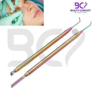 Outil de séparation pour rehaussement de cils, portable, double extrémité, 2 pièces, pour rehaussement de cils et recourbement des sourcils - Product Image 2