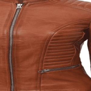 Chaqueta de Moda de Piel de Oveja para Mujer, Corte Entallado con Mangas Largas, Cierre Frontal, Interior de Satén, Chaqueta de Cuero Hecha a Mano - Product Image 5