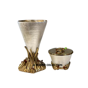 Tazón con Diseño de Hoja Dorada para Decoración del Hogar, Diseño Hecho a Mano Japonés para Servir Frutas, Tazón con Acabado de Alta Calidad - Product Image 3