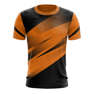 Vente directe d'usine T-shirt de sport pour hommes 100% coton entièrement Sublimation imprimé extensible col rond évacuation de la sueur évacuation de la sueur - Product Image 6