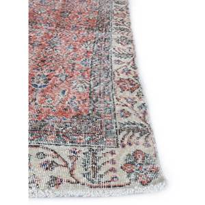 Alfombra de Lana Anudada a Mano Vintage Pae-2173 de Gran Tamaño, Diseño Floral Rojo y Naranja para Sala de Estar, Pasillo, Habitación Juvenil, Modelo Rectangular - Product Image 4