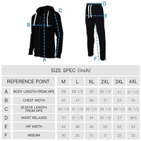 Survêtement de jogging technique respirant pour homme, coupe régulière, grandes tailles, avec logo personnalisé, pour l'hiver