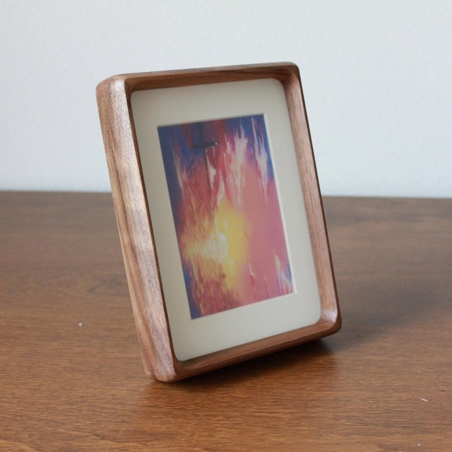 Custom Solid Wood Creative Rustic Walnut Eco-Friendly Handmade Photo Frame A4-A3 Anniversary Birthday Engagement Gift
