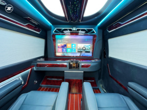<strong>Van</strong> <strong>Conversion</strong> | Left Hand Drive Automatic Petrol 7 Seats Black Leather Interior with Privacy Divider Luxury for Hiace - Product Image 2