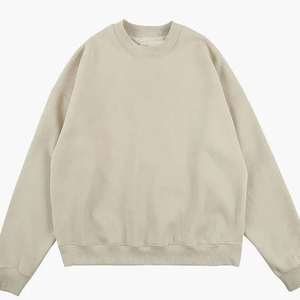 Custom Embroidery Screen Print Blank Plain Cotton Unisex Oversized Crewneck Pullover <b>Sweatshirt</b> Streetwear <b>Pink</b> Mens <b>Sweatshirt</b> - Product Image 3