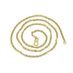 Collar de Cadena Bizantina de Latón Chapado en Oro de 14K, 18K y 24K para Mujer, Diseño Moderno y Elegante, Venta al Por Mayor - Product Image 1