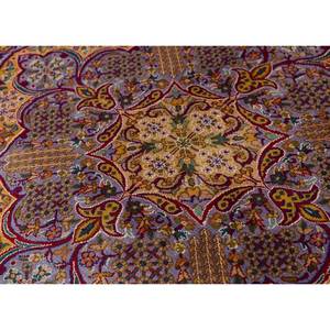 Alfombras de Seda Anudadas a Mano Gulmarg, Diseño de Medallón Rosa y Morado para el Hogar, Rectangulares de 9x12, Decoración para Pasillo y Sala de Estar, Modelo Pkps-72 - Product Image 3