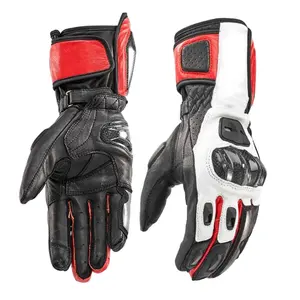 Yarış eldivenleri motosiklet deri eldiven sezon nefes Motocross bisiklet eldiveni deri