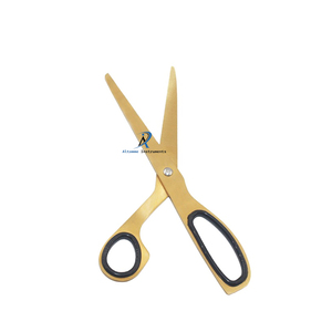 Ciseaux asymétriques dorés professionnels cisailles de coupe durables pour la couture, la couture, le tissu, le papier et les fournitures de bureau - Product Image 3