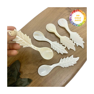 Cuillère en nacre naturelle parfaite pour servir du sel de caviar ou des produits de spa - Product Image 2