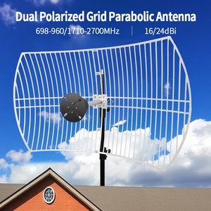 <span class=keywords><strong>Antena</strong></span> de polarización dual para exteriores de suministro de fábrica, <span class=keywords><strong>antena</strong></span> parabólica de rejilla de alta ganancia de 1710-2700MHz para <span class=keywords><strong>amplificador</strong></span> de señal - Product Image 2