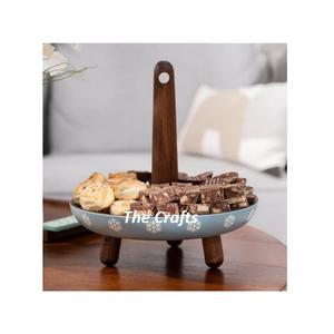 Cuenco para servir de forma redonda de la mejor calidad en cuenco de chocolate de color blanco y marrón de madera para uso en vajilla - Product Image 4