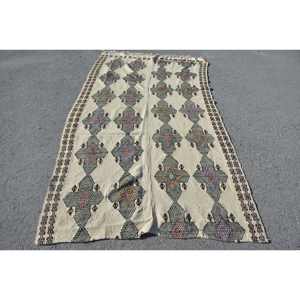 พรมตุรกีโบราณสีเบจแบบดั้งเดิมผ้าวูลขนาด4.6x8.3ฟุตผ้าวิสคอสสำหรับวัยรุ่นข้างเตียงโถงทางเดิน4เมตรสี่เหลี่ยมผืนผ้า - Product Image 1