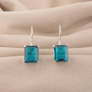 Pendientes de Apatita en Plata de Ley 925 con Baño de Oro, Joyería con Piedras Preciosas, Hechos a Mano, Regalo para Mujer, Diseño Boho Elegante para Fiesta - Product Image 1