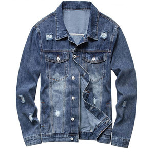 Chaqueta de Mezclilla para Hombre, Invierno, Transpirable, Ecológica, 100% Algodón, de Primera Calidad, con Logotipo Frontal, en Oferta Online - Product Image 1