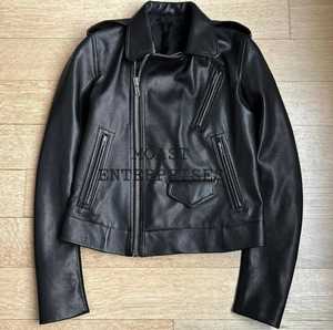 Chaqueta de Mezclilla y Cuero Unisex de Alta Calidad Personalizable, 100% Algodón, Estilo Casual para Invierno con Logotipo Bordado - Product Image 2