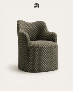 Silla de Comedor Moderna, Ergonómica y Duradera, Tapizada, con Respaldo Curvo y Patas de Madera, Tapizada en Tela de Poliéster, para Uso Doméstico y Comercial - Product Image 1