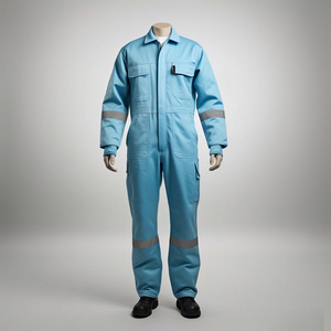 Wholesale Custom <b>Men</b> Mechanics Construction Clothing Workwear Safety Reflective Coverall Workwear <b>Overalls</b> hi vis coverall - Product Image 3