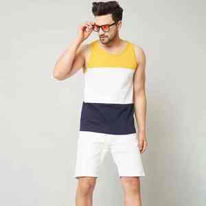Custom Made Men's <b>Workout</b> <b>Tank</b> <b>Top</b> 100% Cotton Breathable Quick Dry Knitted Gym Wear for Fitness Sports OEM Services Available - Product Image 2