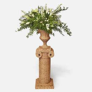 Stylish <b>Rattan</b> Flower Vase With Woven Artistic Finish Suitable For Dining <b>Tables</b> Living Rooms Bedrooms - Product Image 2