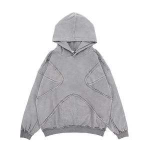 Offre Spéciale – Sweat-shirts en Coton Lourd à Épaules Tombantes, Coupe Ample, avec Broderie Personnalisée et Imprimé Graphique, Style Urbain Tendance – Vente en Gros - Product Image 1