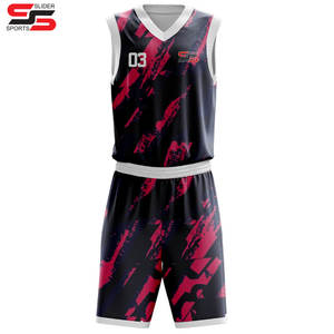 Maillots et shorts de basket-ball personnalisés professionnels confortables et respirants Tailles plus grandes Logo des joueurs de l'équipe de la ligue 100% polyester - Product Image 3