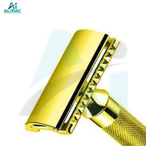 Maquinilla de afeitar de seguridad de lujo ALMAC, diseño dorado de alta calidad con Mango ergonómico de acero inoxidable para comodidad y control del afeitado - Product Image 6