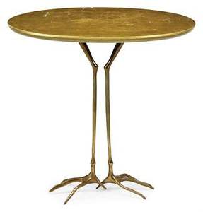 Table en laiton d'inspiration vintage conçue pour les maisons historiques, offrant un effet esthétique chaleureux avec une belle brillance réfléchissante - Product Image 2