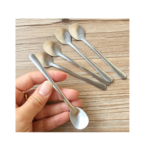 304 acier inoxydable Mini cuillères à assaisonnement petite cuillère à épices ronde fournitures de cuisine 2 pièces - Product Image 3