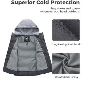 2025/2026 Custom Women's Woven Puffer Jacket Plain Dyed Breathable Quick Dry Warm Turtleneck for Casual Outdoor Use - Product Image 3